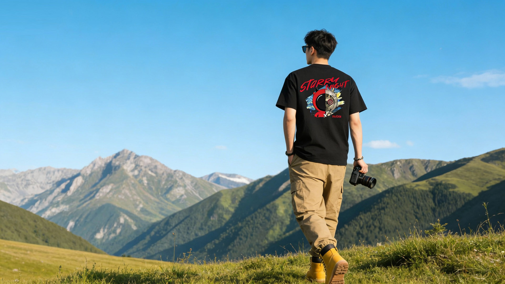 星夜奇旅：努比亚艺术科技T恤设计方案