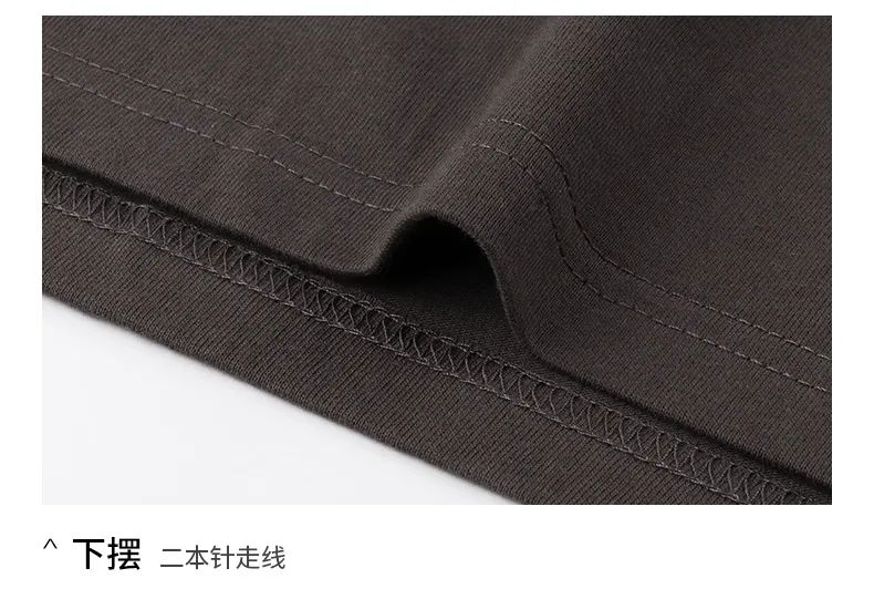 250g日系重磅纯色纯棉男女短袖t恤