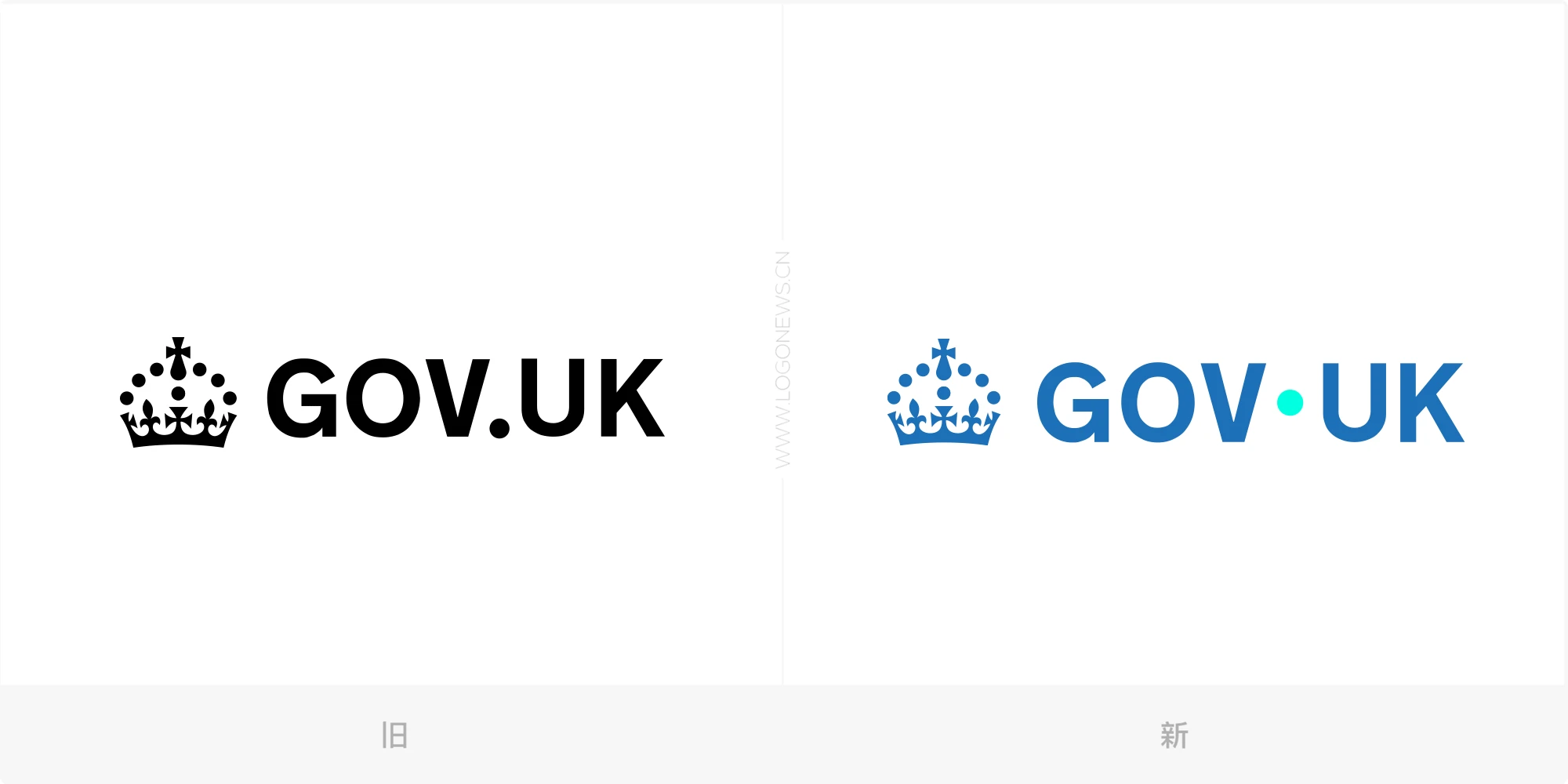 50万英镑移一圆点？英政府网站LOGO设计调整引关注