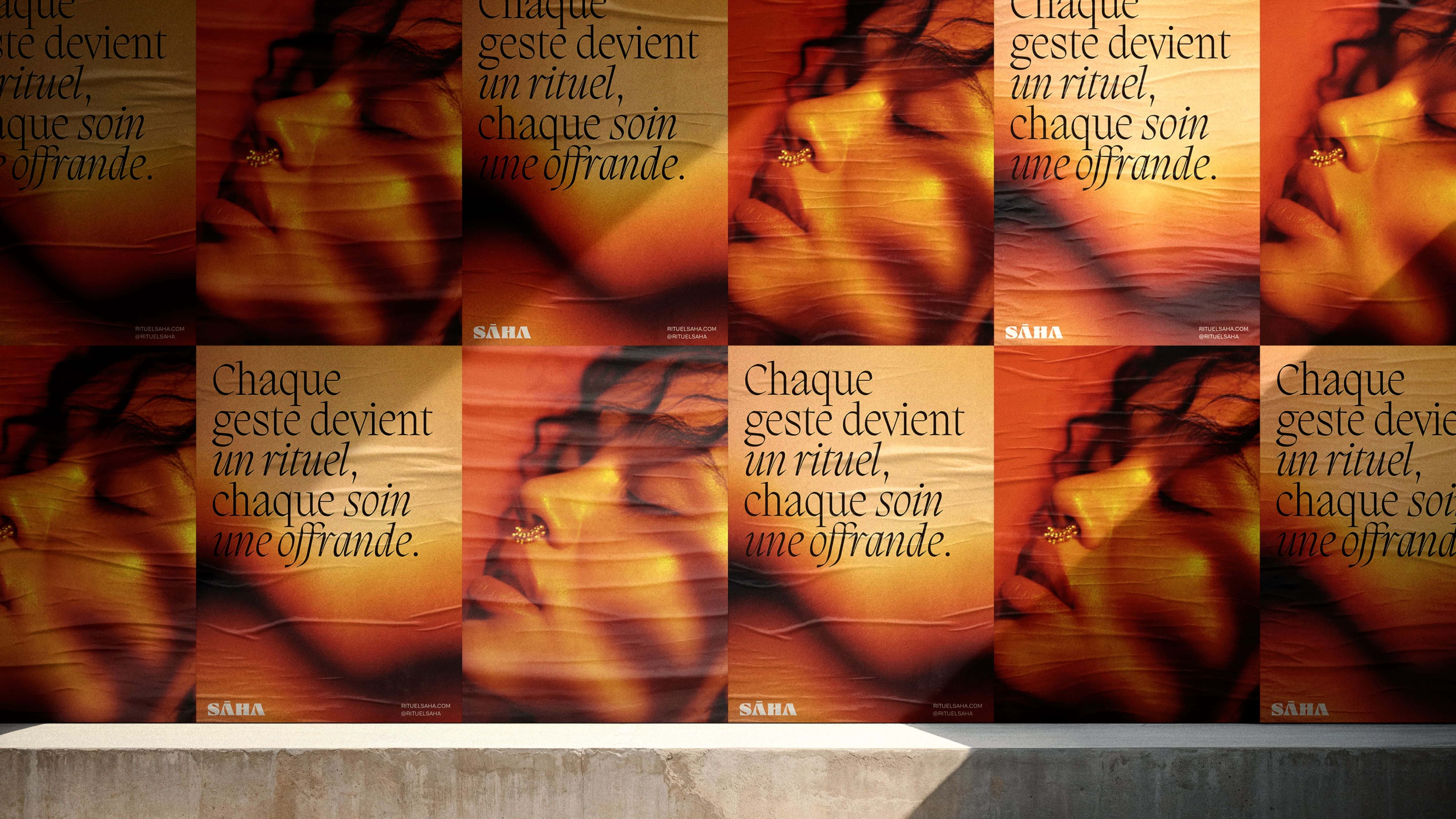 Sāha护肤品牌LOGO设计及VI设计欣赏