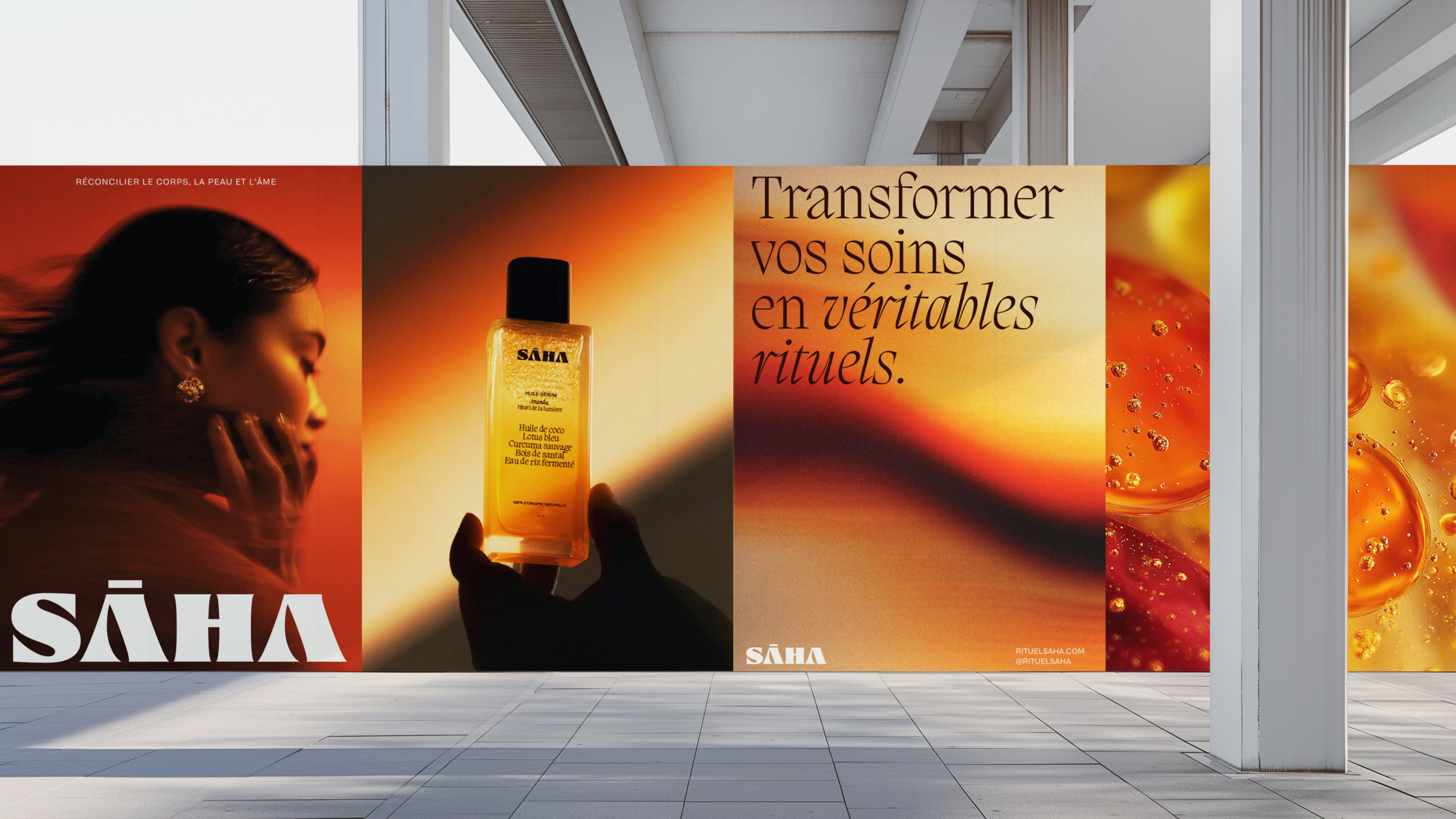 Sāha护肤品牌LOGO设计及VI设计欣赏