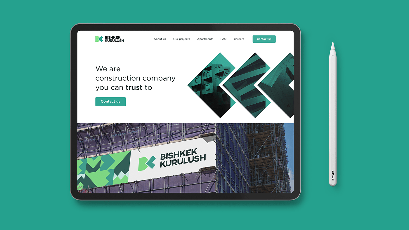 Bishkek Kurulush 建筑公司品牌形象设计赏析 Bishkek Kurulush 品牌形象