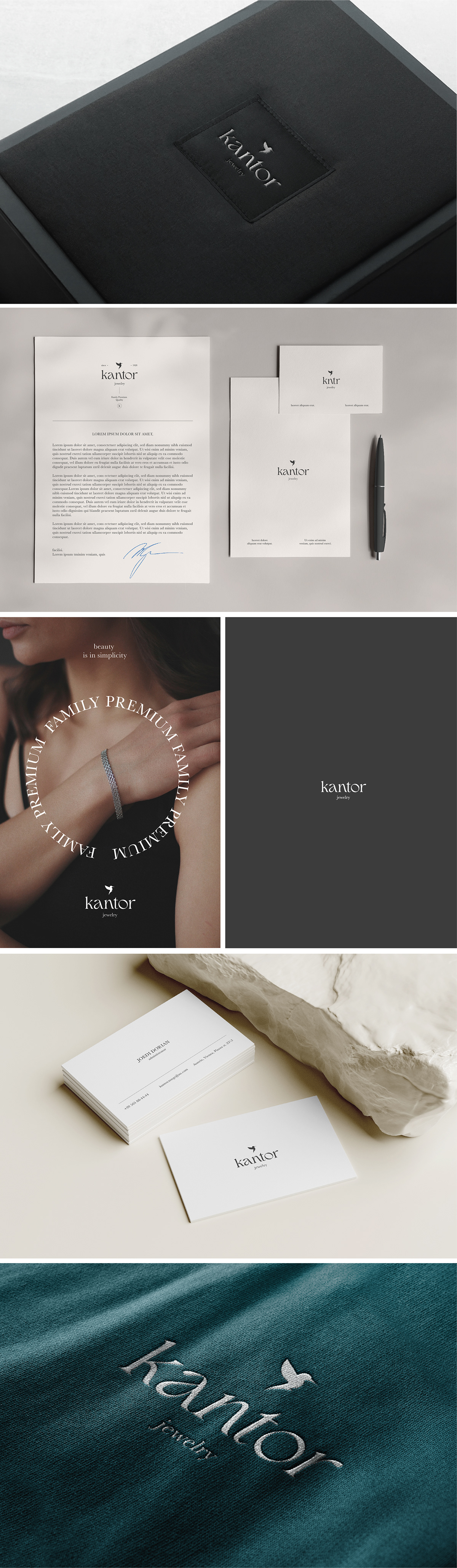 坎特珠宝品牌标志形象设计 Kantor 品牌形象