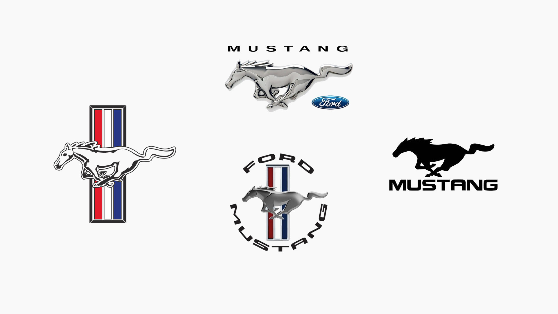 福特野马更新汽车标志 不同版本的野马标