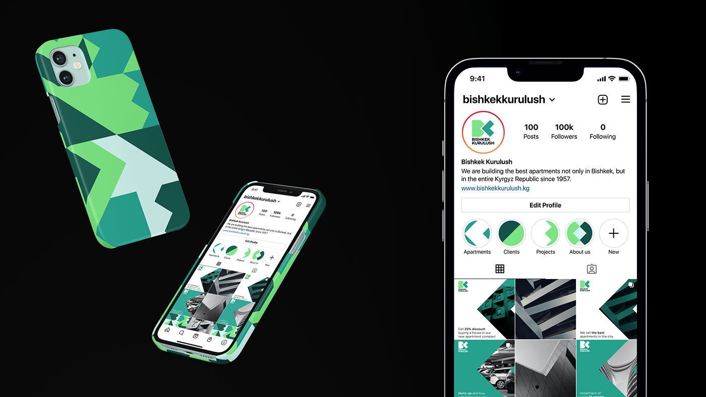 Bishkek Kurulush 建筑公司品牌形象设计赏析 Bishkek Kurulush 品牌形象