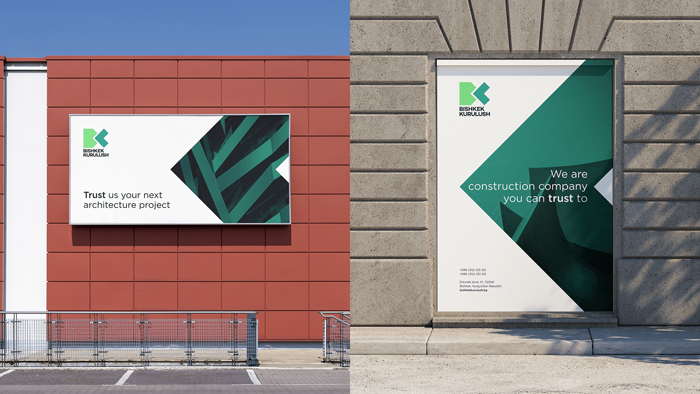 Bishkek Kurulush 建筑公司品牌形象设计赏析 Bishkek Kurulush 品牌形象