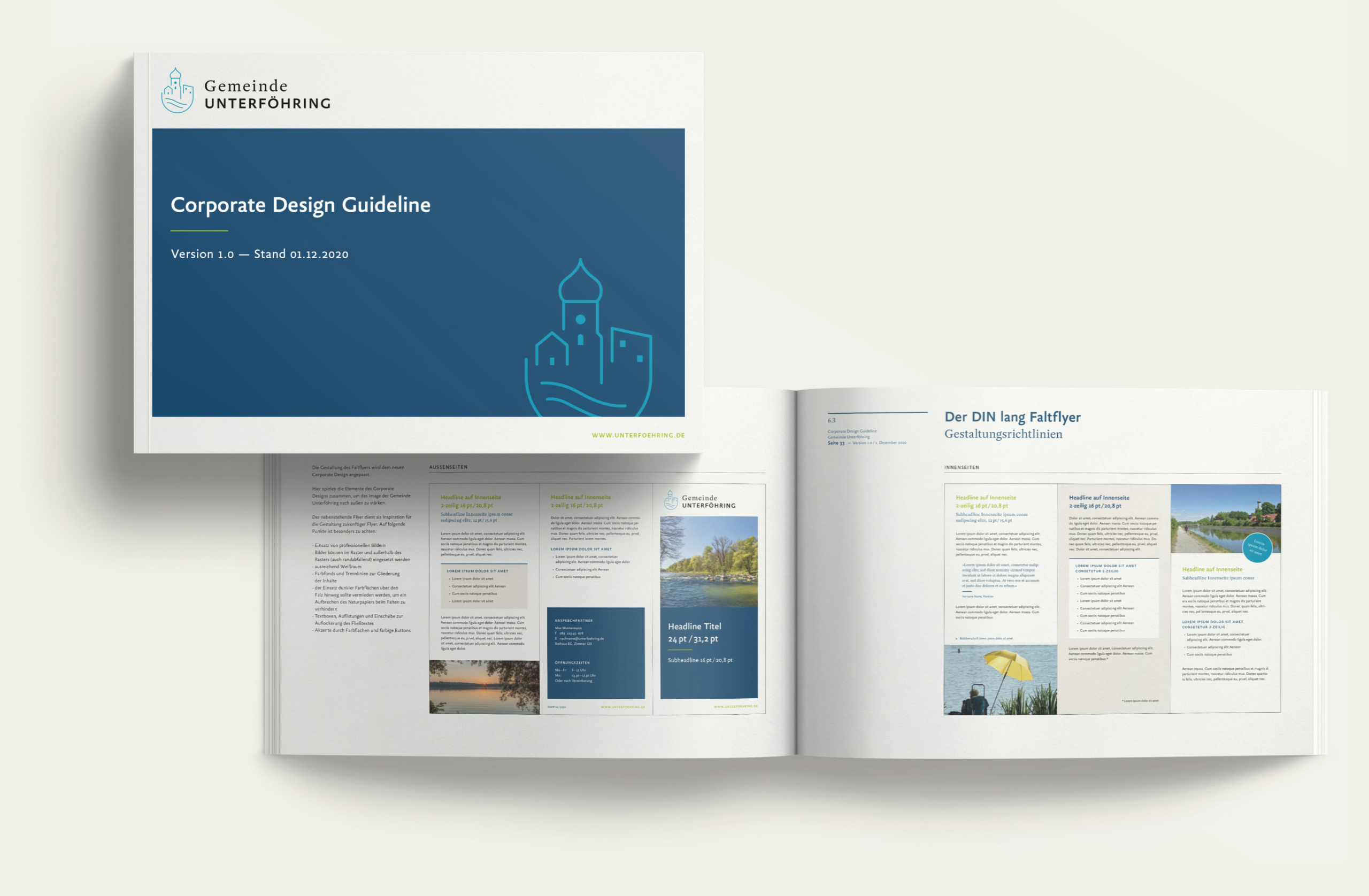 企业VI设计分享：Unterf?hring品牌形象焕然一新