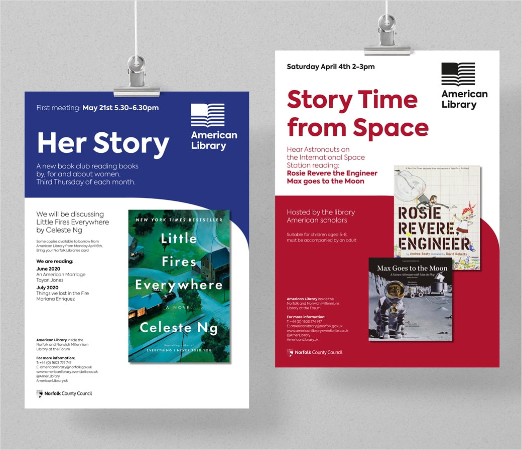 图书馆LOGO设计分享：美国图书馆升级品牌形象