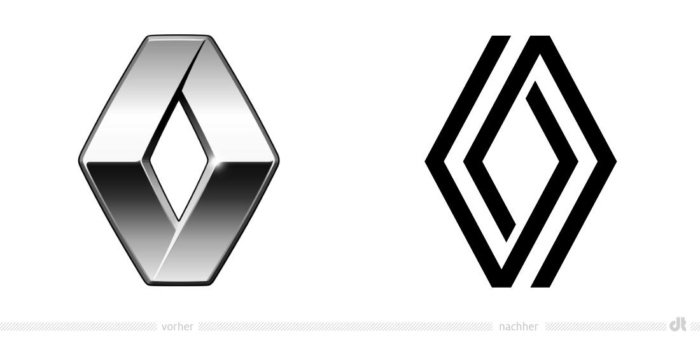 汽车品牌LOGO设计分享：雷诺更新品牌LOGO
