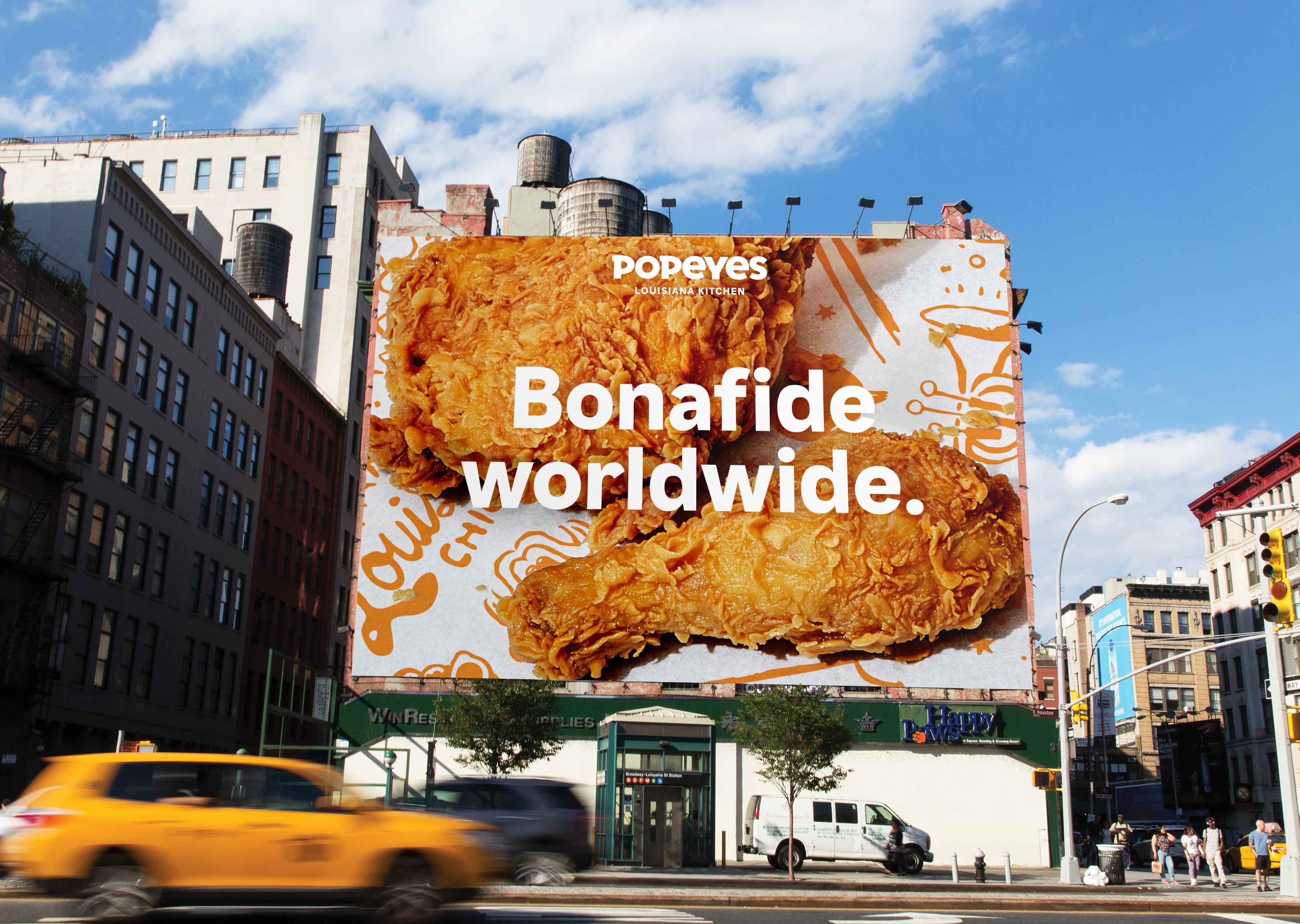 快餐鸡肉萨米饼Popeyes更新品牌LOGO