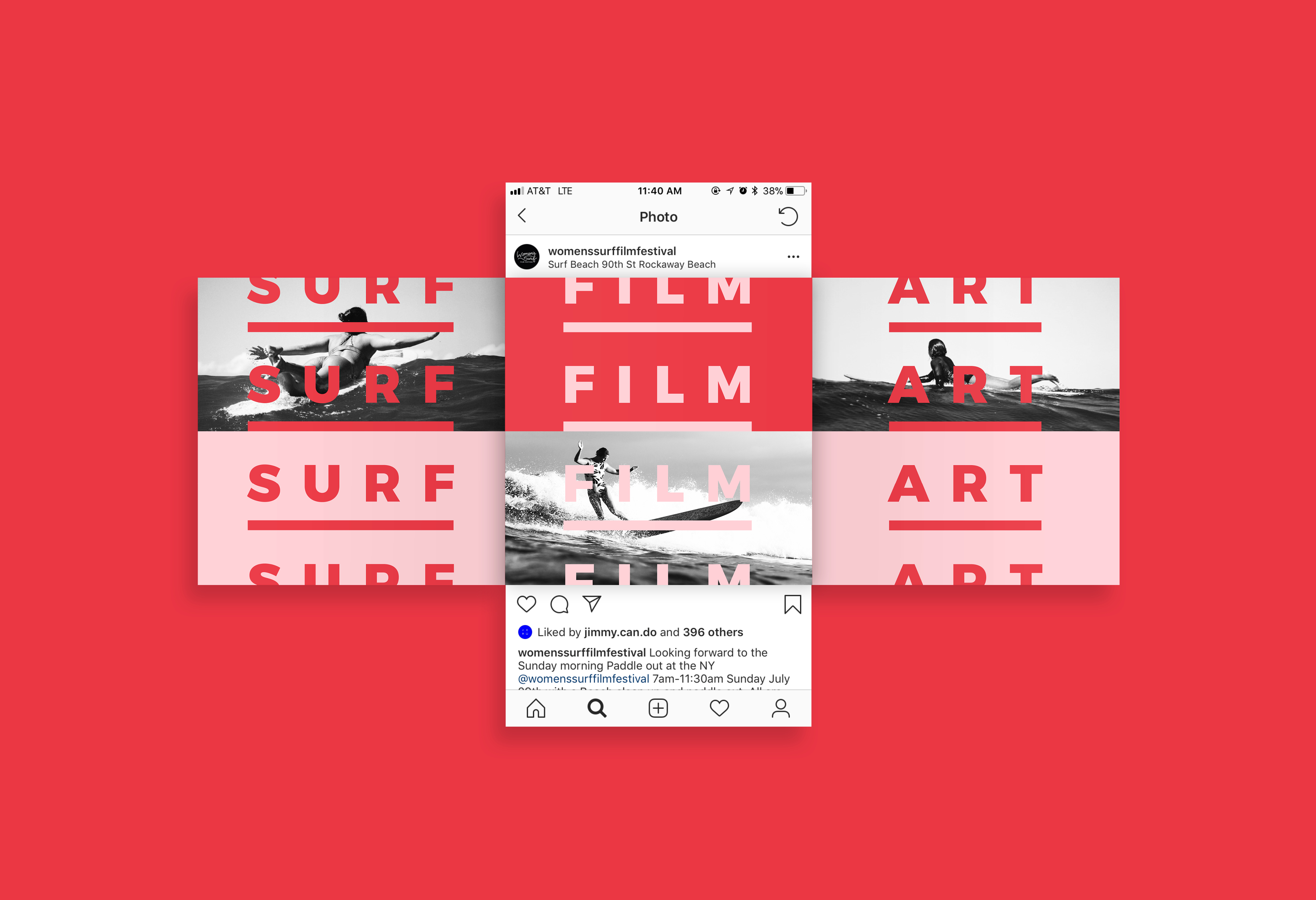 纽约妇女冲浪电影节标志设计