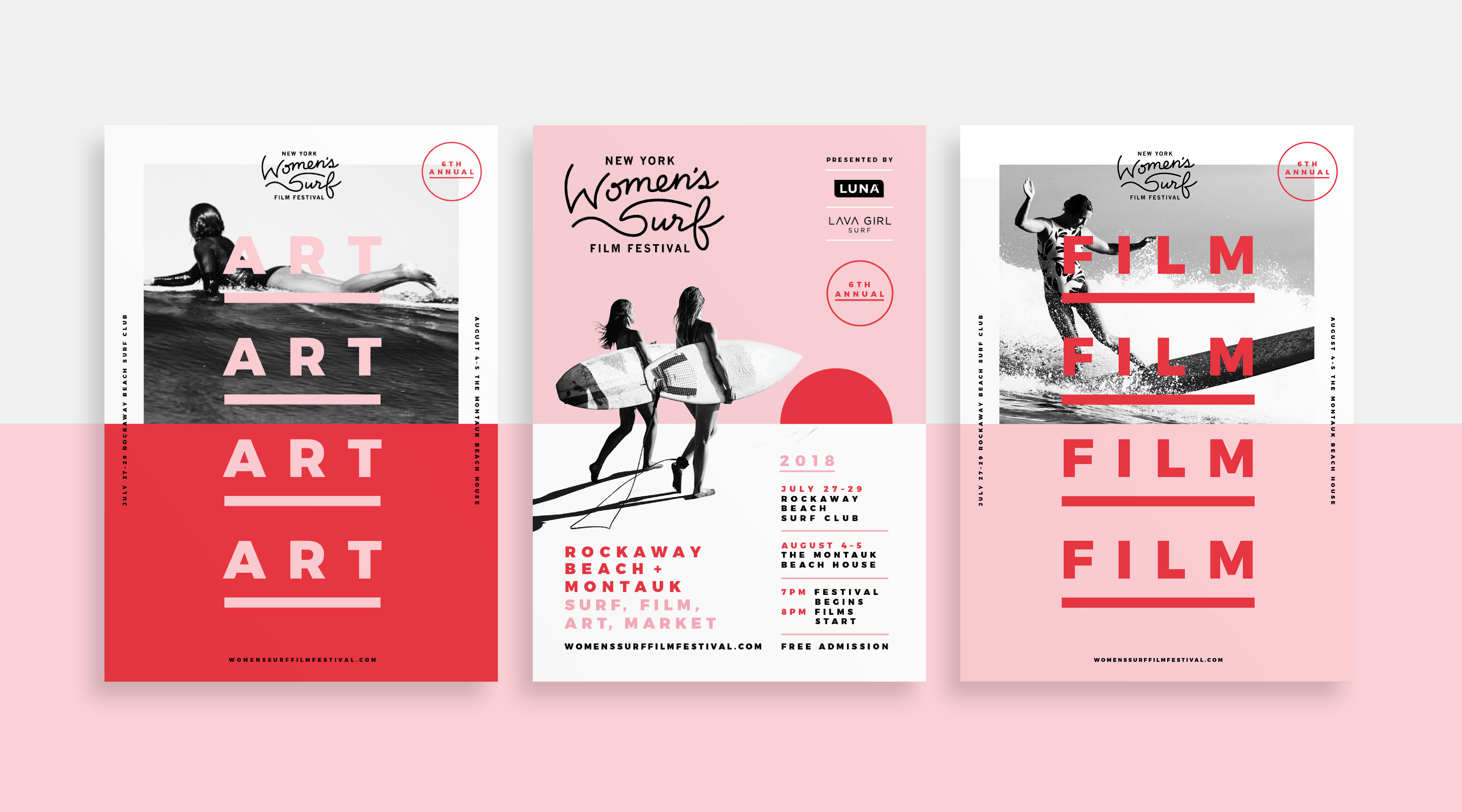 纽约妇女冲浪电影节标志设计