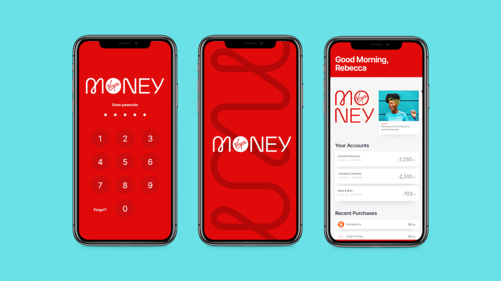 深圳品牌形象设计公司分享金融行业Virgin MoneyVI设计