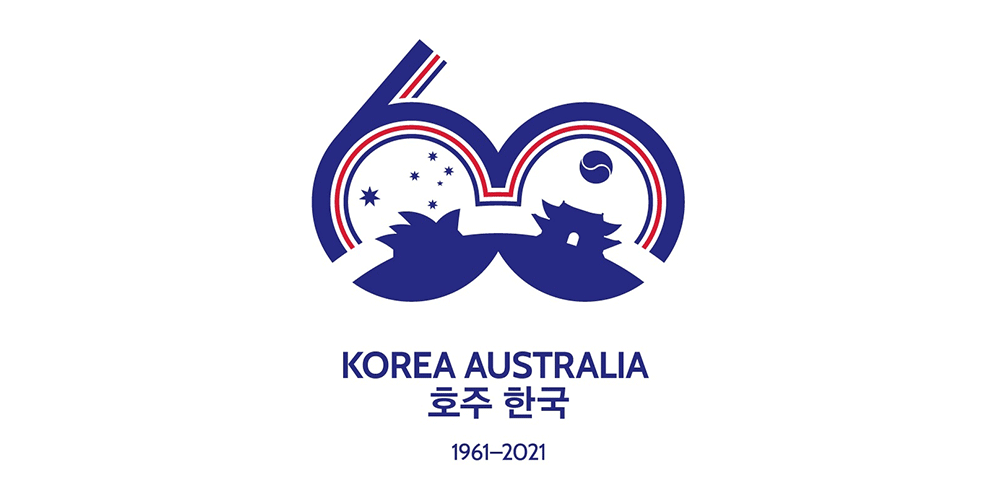 韩澳两国建交60周年纪念LOGO设计 韩澳两国建交60周年纪念LOGO设计