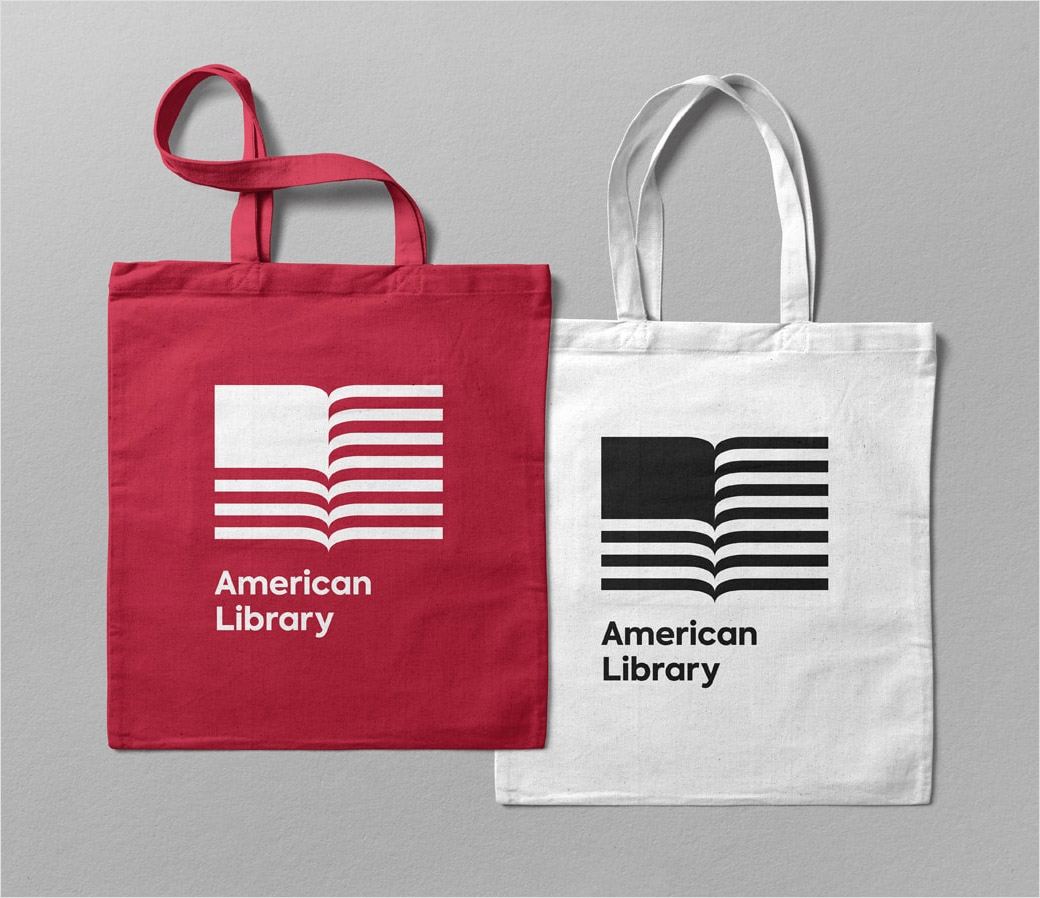 图书馆LOGO设计分享：美国图书馆升级品牌形象